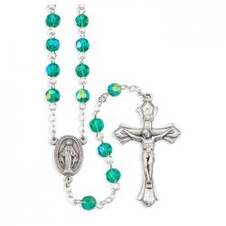  MAY - EMERALD DELUXE BIRTHSTONE ROSARY 